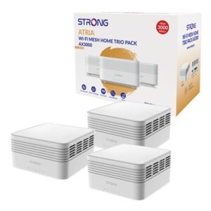 Strong MESHTRIAX3000UK AX3000 Whole Home Wi-Fi 6 Mesh System (3 Pack) - 5,000sq.ft Coverage - Image 2