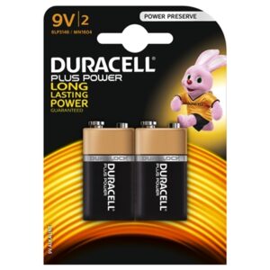 Duracell Plus Power Alkaline Pack of 2 9V Battery - Image 2