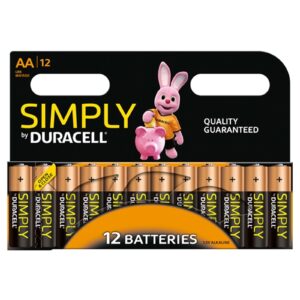 Duracell Simply Alkaline Pack of 12 AA Batteries - Image 3