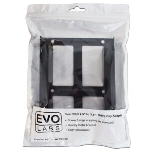 Evo Labs 2.5 INCH to 3.5 INCH Double Internal Drive Bay Adapter, Dual Metal, for 2.5 INCH SSD/HDD - Image 3