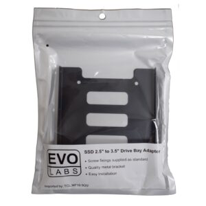 Evo Labs 2.5 INCH to 3.5 INCH Single Internal Drive Bay Adapter, Metal, for 2.5 INCH SSD/HDD - Image 3