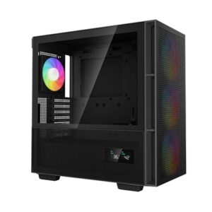 DeepCool CH560 Digital, Black, Mid Tower Gaming Case, Tempered Glass, 4x ARGB Fans, E-ATX/ATX/MicroATX - Image 2