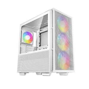 DeepCool CH560, White, Mid Tower Gaming Case, Tempered Glass, 4x ARGB Fans, E-ATX/ATX/MicroATX - Image 3