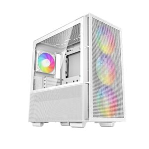 DeepCool CH560, White, Mid Tower Gaming Case, Tempered Glass, 4x ARGB Fans, E-ATX/ATX/MicroATX - Image 2