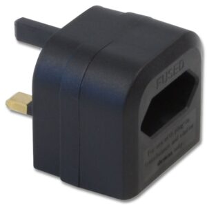 Lindy Euro Transformer to UK Adapter Plug, Black - Image 2