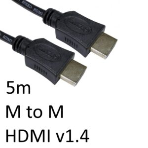 HDMI 1.4 (M) to HDMI 1.4 (M) 5m Black OEM Display Cable - Image 3