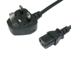 UK Mains to IEC Kettle 10m Black OEM Power Cable - Image 2