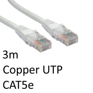 RJ45 (M) to RJ45 (M) CAT5e 3m White OEM Moulded Boot Copper UTP Network Cable - Image 3