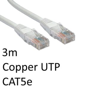 RJ45 (M) to RJ45 (M) CAT5e 3m White OEM Moulded Boot Copper UTP Network Cable - Image 2