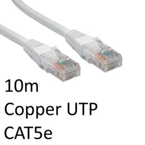 RJ45 (M) to RJ45 (M) CAT5e 10m White OEM Moulded Boot Copper UTP Network Cable - Image 2