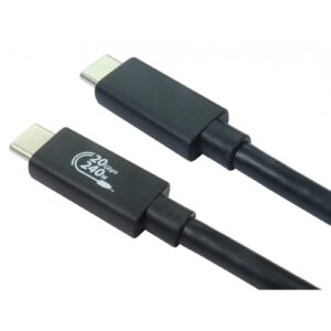 1m USB-C (M) 4.0 EPR 20Gbps Cable - Black - Image 3