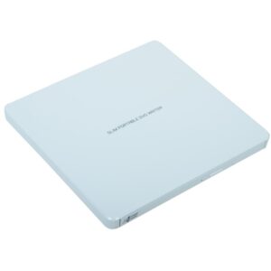 Hitachi-LG GP60NW60 8x DVD-RW USB 2.0 White Slim External Optical Drive - Image 2