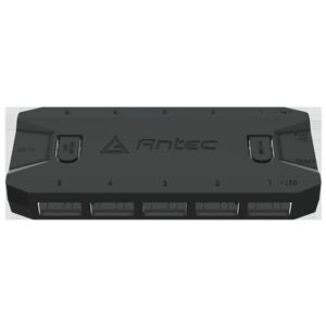 Antec ARGB & Fan Controller - 5 PWM Fan Ports, 5 ARGB LED Ports, SATA Power, Compact Design, 2-Year Warranty - Image 2