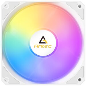 Antec P12R ARGB Reverse PWM 120mm Fan - 4-Pin, White, High-Airflow Cooling, 9-Blade Design with Anti-Vibration Pads - Image 3