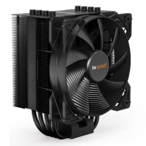 be quiet! Pure Rock 2 Black Fan CPU Cooler, Universal Socket, Pure Wings 2 120mm PWM Black Cooling Fan, 1500RPM, 4 Heat Pipes, 150W TDP, Asymmetrical Construction to Avoid Blocking Memory Slots, Intel LGA 1700 & AMD AM5 Compatible - Image 3