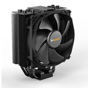 be quiet! Dark Rock Slim Fan CPU Cooler, Universal Socket, Silent Wings 3 120mm PWM Black Cooling Fan, 1500RPM, 4 Heat Pipes, 180W TDP, Compact Construction to Stop Blocking Memory Slots, Intel LGA 1700 & AMD AM5 Compatible - Image 3