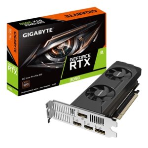 Gigabyte NVIDIA GeForce RTX 3050 OC Low Profile 6G Graphics Card, 6GB GDDR6, 2304 CUDA Cores, 1477 MHz Core Clock, Dual Fan, 2x DisplayPorts / 2x HDMI Ports - Image 2