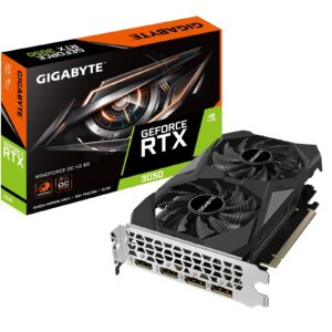 Gigabyte NVIDIA GeForce RTX 3050 WINDFORCE OC V2 6G Graphics Card, 6GB GDDR6, 2304 CUDA Cores, 1477 MHz Core Clock, Dual Fan, 2x DisplayPorts / 2x HDMI Ports - Image 3