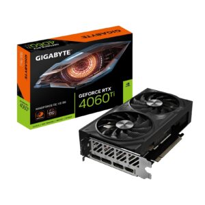 Gigabyte NVIDIA GeForce RTX 4060 Ti WINDFORCE OC V2 8G Graphics Card, 8GB GDDR6, 4352 CUDA Cores, 2550 MHz Core Clock, Dual Fan, 3x DisplayPorts / 1x HDMI Port - Image 3