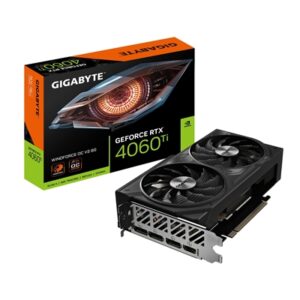 Gigabyte NVIDIA GeForce RTX 4060 Ti WINDFORCE OC V2 8G Graphics Card, 8GB GDDR6, 4352 CUDA Cores, 2550 MHz Core Clock, Dual Fan, 3x DisplayPorts / 1x HDMI Port - Image 2