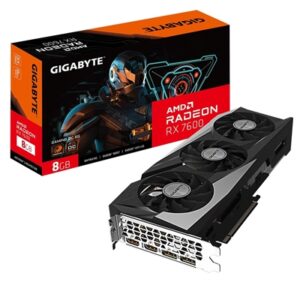 Gigabyte AMD Radeon RX 7600 GAMING OC Graphics Card, 8GB GDDR6, 2048 Streams, 2755 MHz Boost Clock, Triple Fan, RGB, 2x DisplayPorts / 2x HDMI Ports - Image 2