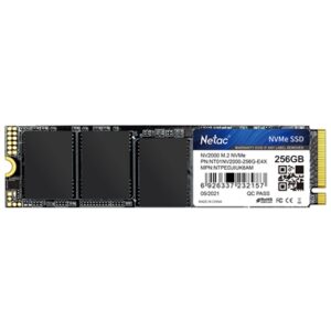 NETAC NV2000 (NT01NV2000-256-E4X) 256GB NVMe SSD, M.2 Interface, PCIe Gen3, 2280 SSD, Read 2500MB/s, Write 1000MB/s, 5 Year Warranty - Image 2