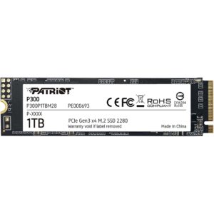 Patriot P300 (P300P1TBM28) 1TB NVMe SSD, M.2 Interface, PCIe Gen3, 2280, Read 2100MB/s, Write 1650MB/s, 3 Year Warranty - Image 3