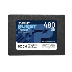 Patriot Elite (PBE480GS25SSDR) 480GB 2.5 Inch SSD, Sata 3 Interface, Read 450MB/s, Write 320MB/s, 3 Year Warranty - Image 3