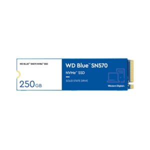 WD Blue SN570 (WDS250G3B0C) 250GB NVMe SSD, M.2 Interface, PCIe Gen3, 2280, Read 3300MB/s, Write 1200MB/s, 5 Year Warranty - Image 2