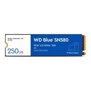 WD Blue SN580 (WDS250G3B0E-00CHF0) 250GB NVMe SSD, M.2 Interface, PCIe Gen4, 2280, Read 4000MB/s, Write 2000MB/s, 5 Year Warranty - Image 3