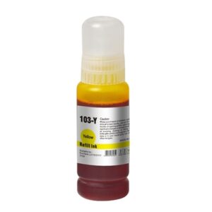 InkLab 103 Epson Compatible EcoTank Yellow ink bottle - Image 2