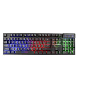 Marvo Scorpion K605 Gaming Keyboard, 3 Colour LED Backlit, USB 2.0, Frameless Design with Multi-Media and Anti-ghosting Keys, UK Layout - Image 3