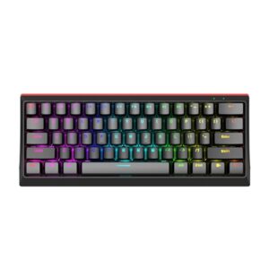 Marvo Scorpion KG962-UK USB Mechanical gaming Keyboard with Red Mechanical Switches, 60% Compact Design with detachable USB Type-C Cable, Adjustable Rainbow Backlights, Anti-ghosting N-Key Rollover - Image 2