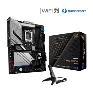 ASRock Z890 TAICHI LITE Intel 1851 Socket Motherboard, ATX, 4x DDR5 Slots, 6x M.2 Sockets, 3x USB-C Port, Fitted I/O Shield, 5GbE LAN, Wi-Fi 7, 1x HDMI Port / 2x USB-C (USB4) - Image 3