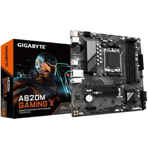 Gigabyte A620M GAMING X AMD AM5 Socket Motherboard, Micro-ATX, 4x DDR5 Slots, 1x M.2 Socket, 2x USB-C Port, GbE LAN, 1x DisplayPort / 1x HDMI Port - Image 3