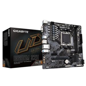 Gigabyte B650M S2H Ultra Durable AMD AM5 Socket Motherboard, Micro-ATX, 2x DDR5 Slots, 1x M.2 Socket, GbE LAN, 1x D-Sub / 1x DisplayPort / 1x HDMI Port - Image 2