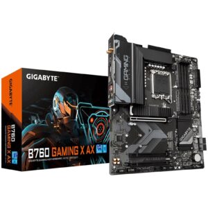 Gigabyte B760 GAMING X AX Intel 1700 Socket Motherboard, ATX, 4x DDR5 Slots, 3x M.2 Sockets, 2x USB-C Port, Fitted I/O Shield, 2.5GbE LAN, Wi-Fi 6E, 1x DisplayPort / 1x HDMI Port - Image 3