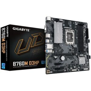 Gigabyte B760M D3HP Intel 1700 Socket Motherboard, Micro-ATX, 4x DDR5 Slots, 2x M.2 Sockets, 1x USB-C Port, GbE LAN, 1x D-Sub / 1x DisplayPort / 1x HDMI Port - Image 2