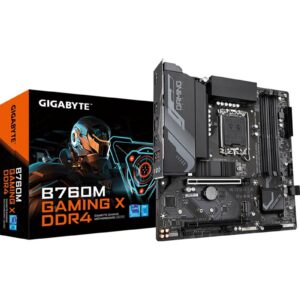 Gigabyte B760M GAMING X DDR4 Intel 1700 Socket Motherboard, Micro-ATX, 4x DDR4 Slots, 2x M.2 Sockets, 1x USB-C Port, Fitted I/O Shield, 2.5GbE LAN, 1x DisplayPort / 1x HDMI Port - Image 3