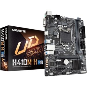 Gigabyte H410M H V2 Ultra Durable Intel 1200 Socket Motherboard, Micro-ATX, 2x DDR4 Slots, 1x M.2 Socket, GbE LAN, 1x D-Sub / 1x HDMI Port - Image 2