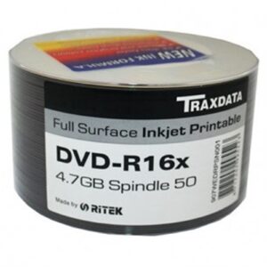 Ritek Traxdata DVD-R 16X 50Pk Boxed Printable - Image 3