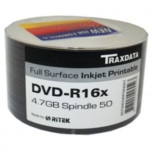 Ritek Traxdata DVD-R 16X 50Pk Boxed Printable - Image 2