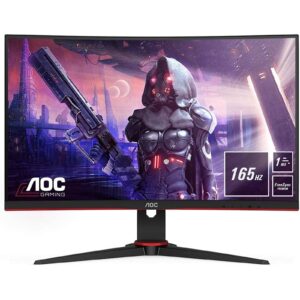 AOC C24G2AE/BK 24 Inch Curved Full HD VA Monitor, 165Hz, 1ms, DisplayPort, HDMI, VGA, Speakers, AMD FreeSync, VESA - Image 3