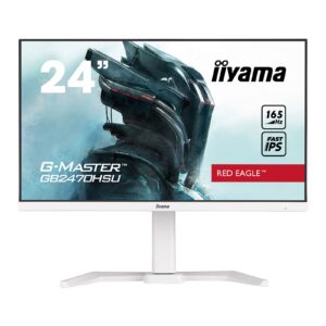 iiyama G-MASTER GB2470HSU-B5 Red Eagle 23.8 inch IPS Monitor, Full HD, 0.8ms, HDMI, DisplayPort, USB Hub, Freesync, 165Hz, Speakers, Internal PSU, Height Adjustable, Pivot, VESA, White - Image 3