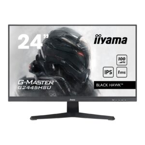 iiyama G-MASTER GB2445HSU-B1 24 inch IPS Monitor, Full HD, 1ms, HDMI, DisplayPort, USB Hubx2, Freesync, 100Hz, Speakers, Black, Internal PSU, VESA, Height Adjustable, Swivel - Image 3