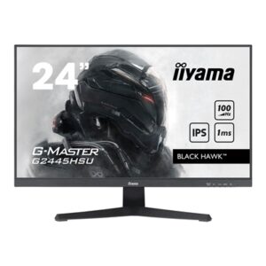 iiyama G-MASTER GB2445HSU-B1 24 inch IPS Monitor, Full HD, 1ms, HDMI, DisplayPort, USB Hubx2, Freesync, 100Hz, Speakers, Black, Internal PSU, VESA, Height Adjustable, Swivel - Image 2