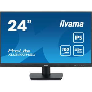 iiyama ProLite XU2493HSU-B6 - LED monitor - 24 (23.8 viewable) - 1920 x 1080 Full HD (1080p) @ 100 Hz - IPS - 250 cd/m - 1000:1 - 1 ms - HDMI DisplayPort - speakers - matte black - Image 3