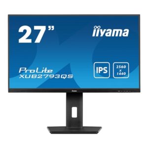 iiyama Prolite XU2793QS-B6 27 inch IPS Monitor, WQHD, 1ms, HDMI, DisplayPort, 100Hz, Speakers, Black, Internal PSU, VESA - Image 2