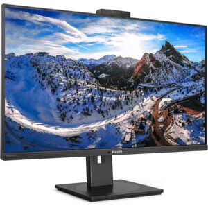 Philips 326P1H/00 USB-C Docking 32 Inch IPS Monitor, QHD, 4ms, 75Hz, Webcam, RJ-45 Ethernet, Displayport, HDMI,  Speakers, Height Adjustable, Pivot, Internal PSU - Image 3