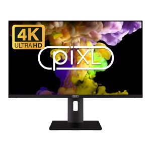 piXL CM28F10 28 Inch 4K Monitor, LED Widescreen, 2160p, 5ms Response Time, 60Hz Refresh, HDMI / Display Port, 16.7 Million Colour Support, VESA Mount, Black Finish, 3 Year Warranty - Image 3